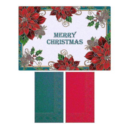 Hoffmaster Seasonal Placemat and Napkin Combo Packs PK 500 PK 856794